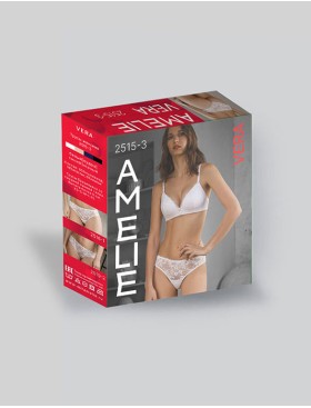 Трусы бразилиана кружевные Amelie VERA 2515-3 пудра, Цвет: пудра, Размеры: XS, изображение 4