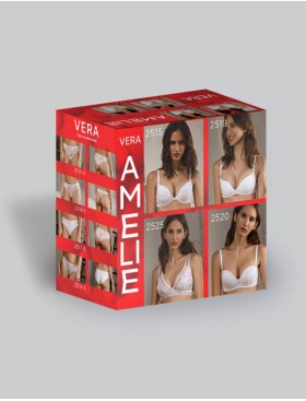 Бюстгальтер пуш-ап Amelie VERA 2515 синий, Цвет: синий, Размеры: 80C, изображение 4