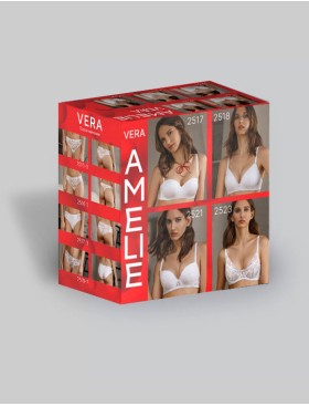 Бюстгальтер анжелика пуш-ап Amelie VERA 2517 черный, Цвет: черный, Размеры: 75B, изображение 4