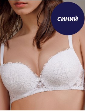 Бюстгальтер балконет пуш-ап Amelie VERA 2521 синий, Цвет: синий, Размеры: 80C