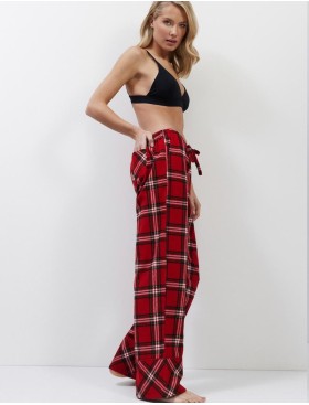 Женская пижама из фланели Aruelle BELL, Цвет: красный, Размеры: S, изображение 5