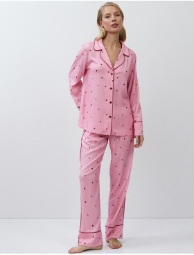Пижама женская из вискозы Aruelle CHERIE, Цвет: розовый, Размеры: S, изображение 2