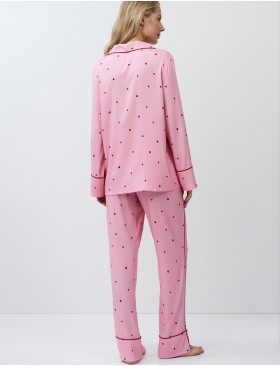Пижама женская из вискозы Aruelle CHERIE, Цвет: розовый, Размеры: S, изображение 3