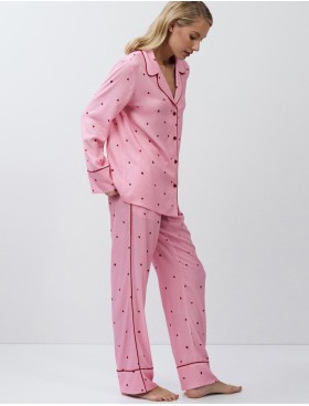 Пижама женская из вискозы Aruelle CHERIE, Цвет: розовый, Размеры: S, изображение 4