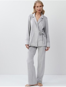 Домашний костюм с брюками Aruelle GABBY SET, Цвет: светло-серый, Размеры: 2XL, изображение 2