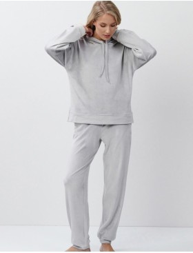 Тёплый домашний комплект Aruelle GENEVA SET, Цвет: светло-серый, Размеры: S, изображение 2