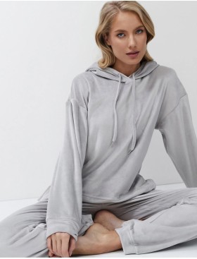 Тёплый домашний комплект Aruelle GENEVA SET, Цвет: светло-серый, Размеры: S, изображение 4