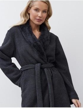 Халат с запахом Aruelle GEORGIA, Цвет: графит, Размеры: S
