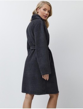 Халат с запахом Aruelle GEORGIA, Цвет: графит, Размеры: S, изображение 3