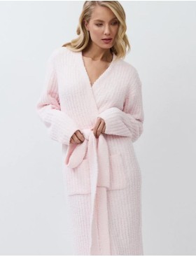 Мягкий халат с поясом Aruelle JESSICA, Цвет: светло-розовый, Размеры: XL