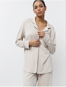 Пижама женская из вискозы Aruelle KARINE, Цвет: светло-бежевый, Размеры: M