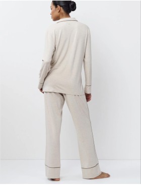 Пижама женская из вискозы Aruelle KARINE, Цвет: светло-бежевый, Размеры: M, изображение 3