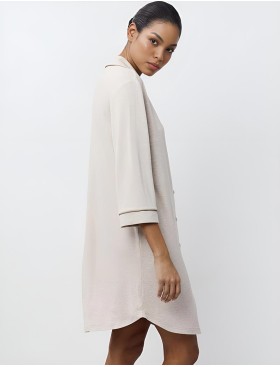 Домашняя рубашка из вискозы Aruelle KARINE, Цвет: светло-бежевый, Размеры: M, изображение 3