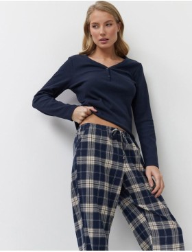 Домашний комплект Aruelle LUCIE, Цвет: тёмно-синий/бежевый, Размеры: S