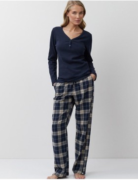 Домашний комплект Aruelle LUCIE, Цвет: тёмно-синий/бежевый, Размеры: S, изображение 2