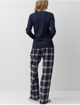 Домашний комплект Aruelle LUCIE, Цвет: тёмно-синий/бежевый, Размеры: S, изображение 3