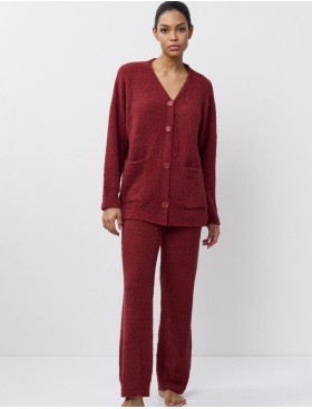 Женский домашний комплект Aruelle MERRY SET SOFT, Цвет: бургундское вино, Размеры: M, изображение 2