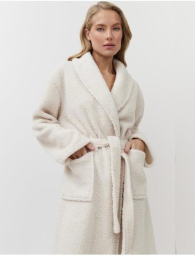 Тёплый халат Aruelle SIMONE, Цвет: светло-бежевый, Размеры: XL