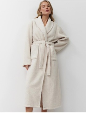 Тёплый халат Aruelle SIMONE, Цвет: светло-бежевый, Размеры: XL, изображение 2