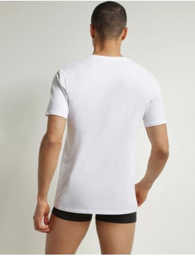 Футболка мужская в наборе (2 шт) Dim 0DI5 белый/серый, Цвет: белый/серый, Размеры: L, изображение 3