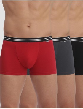 Набор мужских боксеров (3 шт) Dim 6578/3 кармин/серый/чёрный, Цвет: кармин/серый/чёрный, Размеры: M