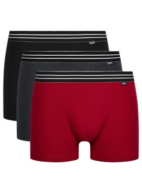 Набор мужских боксеров (3 шт) Dim 6578/3 кармин/серый/чёрный, Цвет: кармин/серый/чёрный, Размеры: M, изображение 4