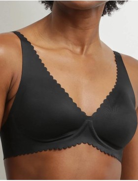 Гладкий бюстгальтер бралетт Dim BODY TOUCH 0DF8 чёрный, Цвет: чёрный, Размеры: 70C