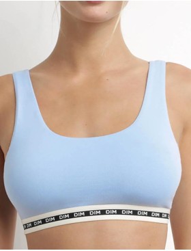 Топ из хлопка с модалом Dim ICON 0DD8 лазурно-голубой, Цвет: лазурно-голубой, Размеры: XS