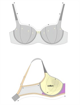 Бюстгальтер балконет Honey H39-23-L чёрный, Цвет: чёрный, Размеры: 75G, изображение 6