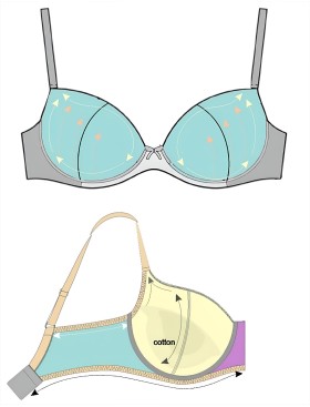 Бюстгальтер формованный Honey H41-23-L чёрный, Цвет: чёрный, Размеры: 70B, изображение 5