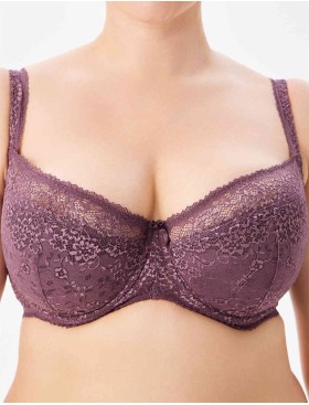 Кружевной бюстгальтер на поролоне Lina A 6086 крокус, Цвет: крокус, Размеры: 90B