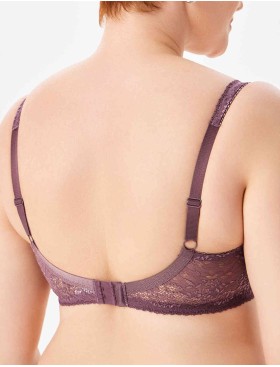 Кружевной бюстгальтер на поролоне Lina A 6086 крокус, Цвет: крокус, Размеры: 90B, изображение 2