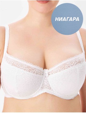 Кружевной бюстгальтер на поролоне Lina A 6086 ниагара, Цвет: ниагара, Размеры: 70D