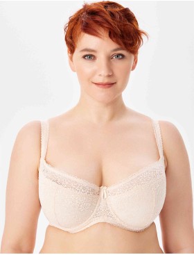 Кружевной бюстгальтер на поролоне Lina A 6086 жасмин, Цвет: жасмин, Размеры: 75D, изображение 5