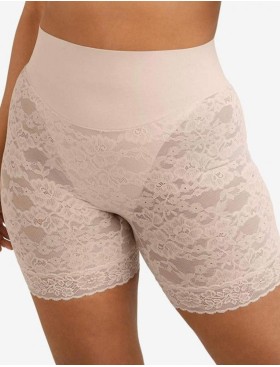 Кружевные шорты с корректирующим поясом Maidenform DMS095 песочный/кружево, Цвет: песочный/кружево, Размеры: S
