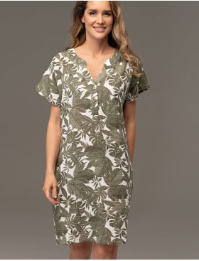 Туника из хлопкового муслина Mia-Amore AVANTA 5370, Цвет: оливковый, Размеры: 2XL/3XL