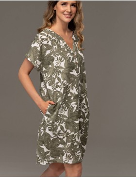 Туника из хлопкового муслина Mia-Amore AVANTA 5370, Цвет: оливковый, Размеры: 2XL/3XL, изображение 3