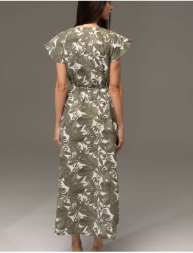 Халат из хлопкового муслина Mia-Amore AVANTA 5378, Цвет: оливковый, Размеры: 2XL, изображение 2