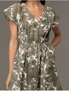 Халат из хлопкового муслина Mia-Amore AVANTA 5378, Цвет: оливковый, Размеры: 2XL, изображение 5