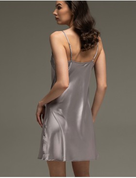 Шёлковая сорочка Mia-Amore EILIN 4581, Цвет: серый, Размеры: 4XL, изображение 2