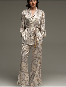 Шёлковая пижама Mia-Amore EILIN 4585, Цвет: брют, Размеры: 4XL