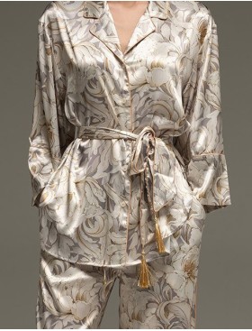 Шёлковая пижама Mia-Amore EILIN 4585, Цвет: брют, Размеры: 4XL, изображение 5