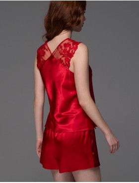 Пижама с кружевными бретелями Mia-Amore MERLOT 4745 красный, Цвет: красный, Размеры: 3XL, изображение 2