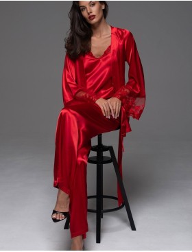 Комплект-тройка шёлковый Mia-Amore MERLOT 4746 красный, Цвет: красный, Размеры: 3XL