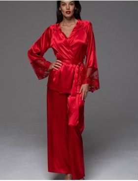 Комплект-тройка шёлковый Mia-Amore MERLOT 4746 красный, Цвет: красный, Размеры: 3XL, изображение 2