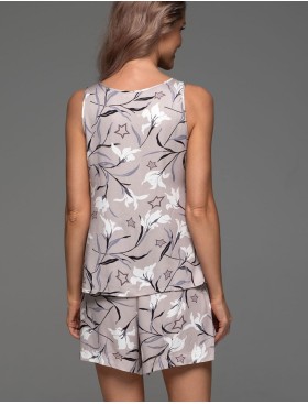 Пижама майка с шортами Mia-Amore MAILA 5562, Цвет: серый, Размеры: 5XL, изображение 2