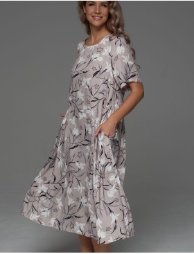 Домашнее платье Mia-Amore MAILA 5568, Цвет: серый, Размеры: 4XL/5XL