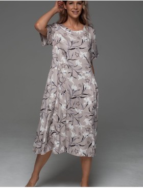 Домашнее платье Mia-Amore MAILA 5568, Цвет: серый, Размеры: 4XL/5XL, изображение 4