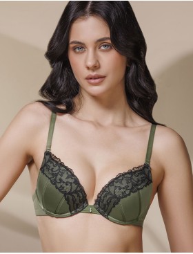 Бюстгальтер пуш-ап гель Mioocchi NOLA 8320 verde, Цвет: verde (зеленый), Размеры: 80C, изображение 3