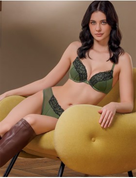 Бюстгальтер пуш-ап гель Mioocchi NOLA 8320 verde, Цвет: verde (зеленый), Размеры: 80C, изображение 5